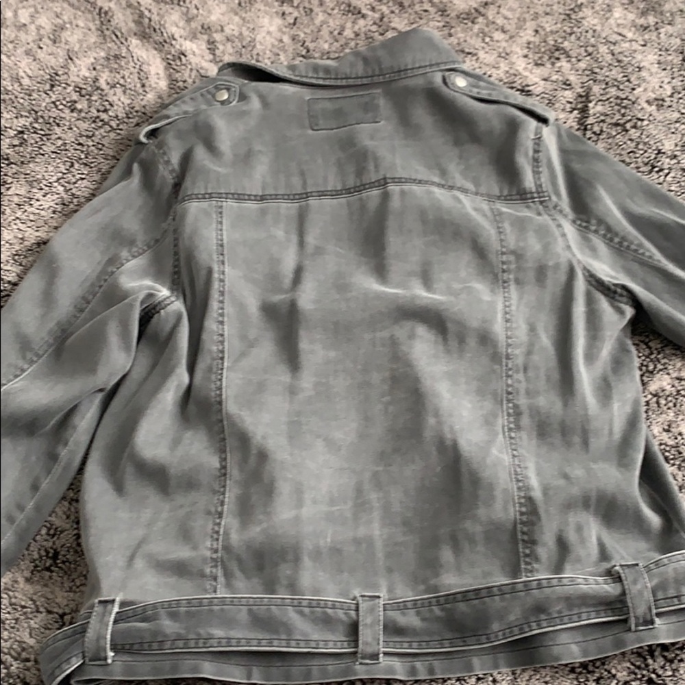 Gray Motorcycle Jacket - Picture 5 of 5